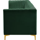  Manufacturer Color_Green -- Alina 116.5" Green Velvet Upholstered 4 pc Modular Sofa IMAGE 8