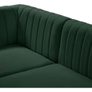  Manufacturer Color_Green -- Alina 116.5" Green Velvet Upholstered 5 pc Modular Sectional IMAGE 17