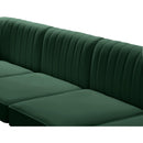  Manufacturer Color_Green -- Alina 142" Green Velvet Upholstered 7 pc Modular Sectional IMAGE 8
