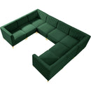  Manufacturer Color_Green -- Alina 116.5" Green Velvet Upholstered 8 pc Modular Sectional IMAGE 10
