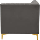  Manufacturer Color_Grey -- Alina Grey Velvet Upholstered Modular Corner Chair IMAGE 8