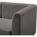  Manufacturer Color_Grey -- Alina 116.5" Grey Velvet Upholstered 6 pc Modular Sectional IMAGE 13
