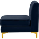  Manufacturer Color_Navy -- Alina Navy Velvet Upholstered Modular Armless Chair IMAGE 7