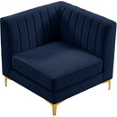  Manufacturer Color_Navy -- Alina Navy Velvet Upholstered Modular Corner Chair IMAGE 6