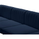  Manufacturer Color_Navy -- Alina 116.5" Navy Velvet Upholstered 5 pc Modular Sectional IMAGE 14