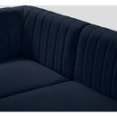 Manufacturer Color_Navy -- Alina 142" Navy Velvet Upholstered 8 pc Modular Sectional IMAGE 15
