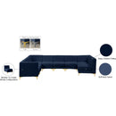  Manufacturer Color_Navy -- Alina 142" Navy Velvet Upholstered 8 pc Modular Sectional IMAGE 19