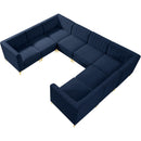  Manufacturer Color_Navy -- Alina 116.5" Navy Velvet Upholstered 8 pc Modular Sectional IMAGE 10