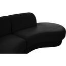  Manufacturer Color_Black -- Meridian Rosa Fabric 3 pc Sectional IMAGE 12