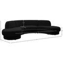  Manufacturer Color_Black -- Meridian Rosa Fabric 3 pc Sectional IMAGE 13
