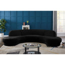 Manufacturer Color_Black -- Meridian Rosa Fabric 3 pc Sectional IMAGE 2