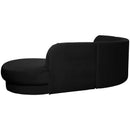  Manufacturer Color_Black -- Meridian Rosa Fabric 3 pc Sectional IMAGE 7