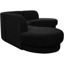  Manufacturer Color_Black -- Meridian Rosa Fabric 3 pc Sectional IMAGE 8