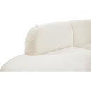  Manufacturer Color_Cream -- Rosa 135" Cream Velvet Upholstered 3 pc Sectional IMAGE 11