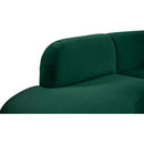  Manufacturer Color_Green -- Rosa 135" Green Velvet Upholstered 3 pc Sectional IMAGE 11
