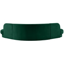  Manufacturer Color_Green -- Rosa 135" Green Velvet Upholstered 3 pc Sectional IMAGE 3