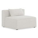  Manufacturer Color_Cream -- Meridian Cube Stationary Fabric Chair IMAGE 1