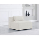  Manufacturer Color_Cream -- Meridian Cube Stationary Fabric Chair IMAGE 2