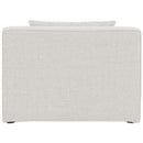  Manufacturer Color_Cream -- Meridian Cube Stationary Fabric Chair IMAGE 3