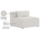  Manufacturer Color_Cream -- Meridian Cube Stationary Fabric Chair IMAGE 8