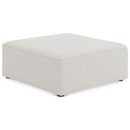  Manufacturer Color_Cream -- Meridian Cube Fabric Ottoman IMAGE 1
