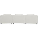  Manufacturer Color_Cream -- Meridian Cube Stationary Fabric Sofa IMAGE 3