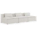  Manufacturer Color_Cream -- Meridian Cube Stationary Fabric Sofa IMAGE 7