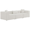 Meridian Cube Stationary Fabric Sofa 630Cream-S108B IMAGE 1