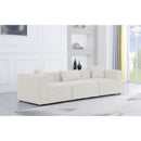  Manufacturer Color_Cream -- Meridian Cube Stationary Fabric Sofa IMAGE 2
