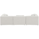  Manufacturer Color_Cream -- Meridian Cube Stationary Fabric Sofa IMAGE 3