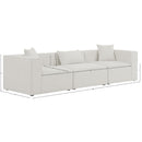  Manufacturer Color_Cream -- Meridian Cube Stationary Fabric Sofa IMAGE 9