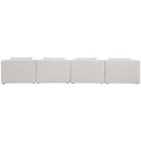  Manufacturer Color_Cream -- Meridian Cube Stationary Fabric Sofa IMAGE 3