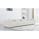  Manufacturer Color_Cream -- Meridian Cube Stationary Fabric Sofa IMAGE 2
