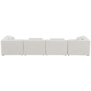  Manufacturer Color_Cream -- Meridian Cube Stationary Fabric Sofa IMAGE 3