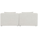  Manufacturer Color_Cream -- Meridian Cube Stationary Fabric Sofa IMAGE 3