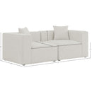  Manufacturer Color_Cream -- Meridian Cube Stationary Fabric Sofa IMAGE 9