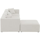  Manufacturer Color_Cream -- Meridian Cube Fabric 4 pc Sectional IMAGE 10