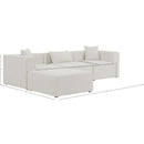  Manufacturer Color_Cream -- Meridian Cube Fabric 4 pc Sectional IMAGE 14