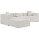  Manufacturer Color_Cream -- Meridian Cube Fabric 4 pc Sectional IMAGE 1