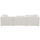  Manufacturer Color_Cream -- Meridian Cube Fabric 4 pc Sectional IMAGE 6