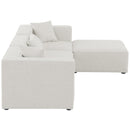  Manufacturer Color_Cream -- Meridian Cube Fabric 4 pc Sectional IMAGE 9