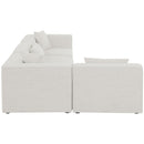  Manufacturer Color_Cream -- Meridian Cube Fabric 4 pc Sectional IMAGE 10
