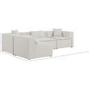  Manufacturer Color_Cream -- Meridian Cube Fabric 4 pc Sectional IMAGE 14