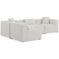  Manufacturer Color_Cream -- Meridian Cube Fabric 4 pc Sectional IMAGE 1