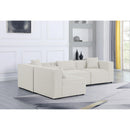  Manufacturer Color_Cream -- Meridian Cube Fabric 4 pc Sectional IMAGE 3