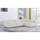  Manufacturer Color_Cream -- Meridian Cube Fabric 4 pc Sectional IMAGE 4