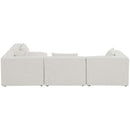  Manufacturer Color_Cream -- Meridian Cube Fabric 4 pc Sectional IMAGE 5