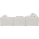  Manufacturer Color_Cream -- Meridian Cube Fabric 4 pc Sectional IMAGE 6