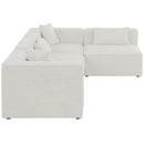  Manufacturer Color_Cream -- Meridian Cube Fabric 4 pc Sectional IMAGE 9