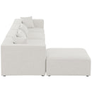  Manufacturer Color_Cream -- Meridian Cube Fabric 5 pc Sectional IMAGE 10